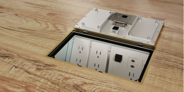 Floor box in office