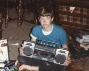 clinton accepting a NAMM foundation award from Joe Lamond and Robin Walenta for his 3 years of service on the board