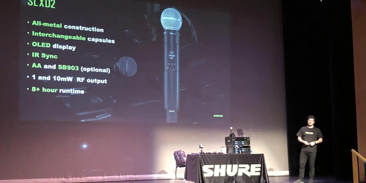 Shure SLXD Roadshow 2021 Miami presentation